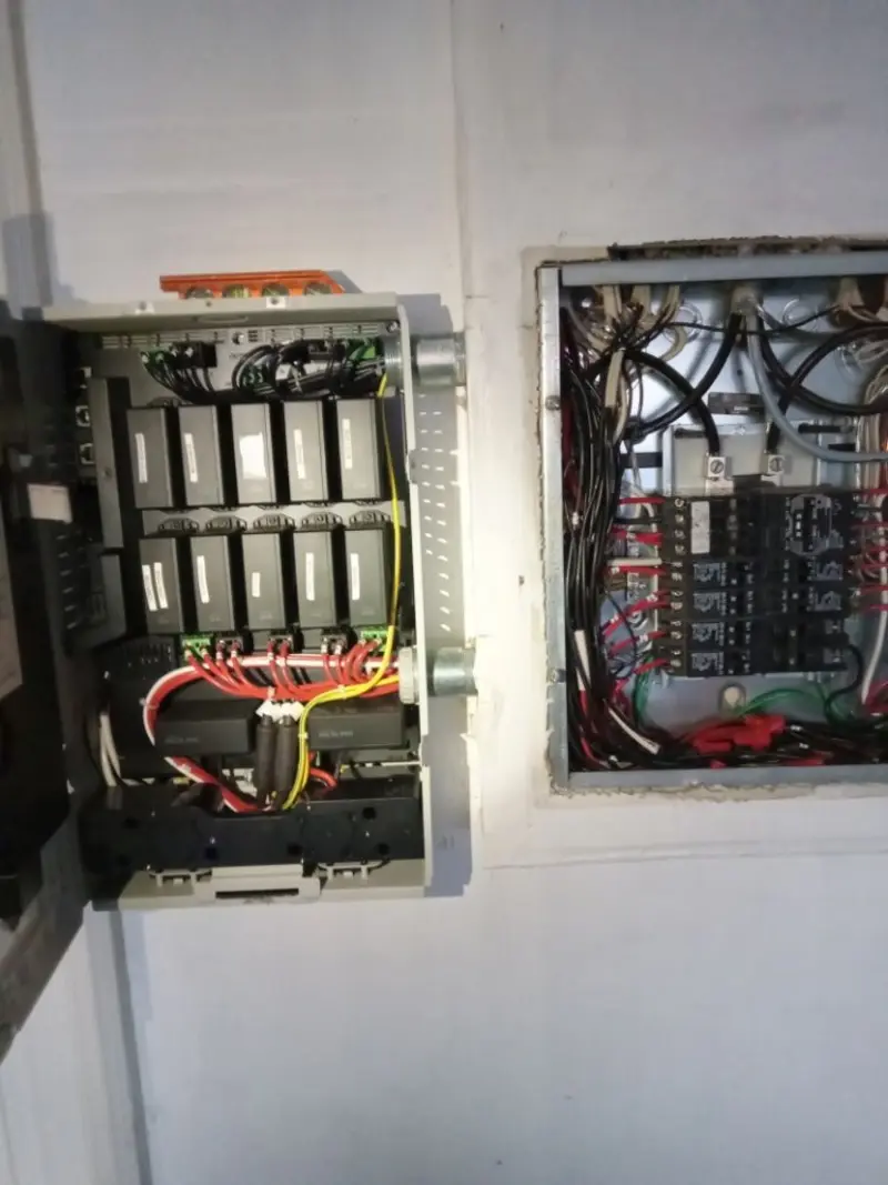 Electrical panel upgrade completed for Ring Doorbell Installation in Pelham